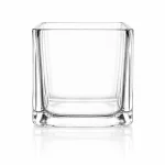 10 oz Cube Candle Glass, Clear - Pack of 6 2 10 oz Cube Candle Glass, Clear