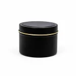 4 oz Candle Tins, Black - Pack of 12 2 4 oz Candle Tins Black