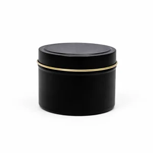 4 oz Candle Tins Black
