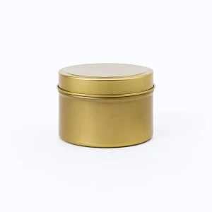 4 oz Candle Tins, Gold