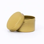 4 oz Candle Tins, Gold - Pack of 12 3 4 oz Candle Tins, Gold