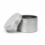 4 oz Candle Tins, Silver