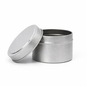 4 oz Candle Tins, Silver