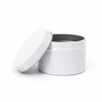 4 oz Candle Tins, White - Pack of 12 3 4 oz Candle Tins, White