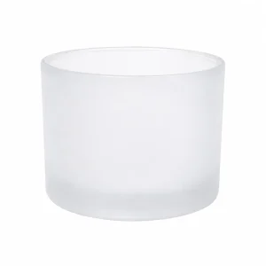 18.5 oz Three Wick Candle Glass, Frosted