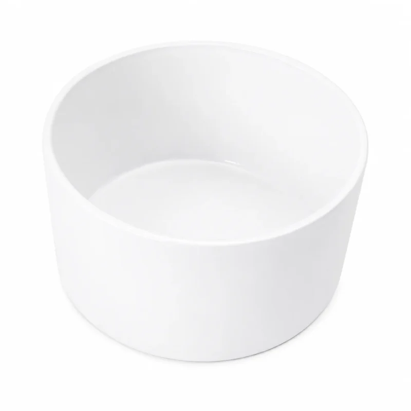 18.5 oz Three Wick Candle Glass, Matte White