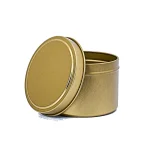 6 oz Candle Tins, Gold - Pack of 12 3 6 oz Candle Tins, Gold