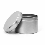 6 oz Candle Tins, Silver - Pack of 12 3 6 oz Candle Tins, Silver