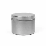 6 oz Candle Tins, Silver - Pack of 12 2 6 oz Candle Tins, Silver