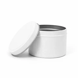 6 oz Candle Tins, White