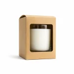 6.5 oz Candle Box With Window, Kraft - Pack Of 6 4 6.5 oz Candle Box With Window, Kraft