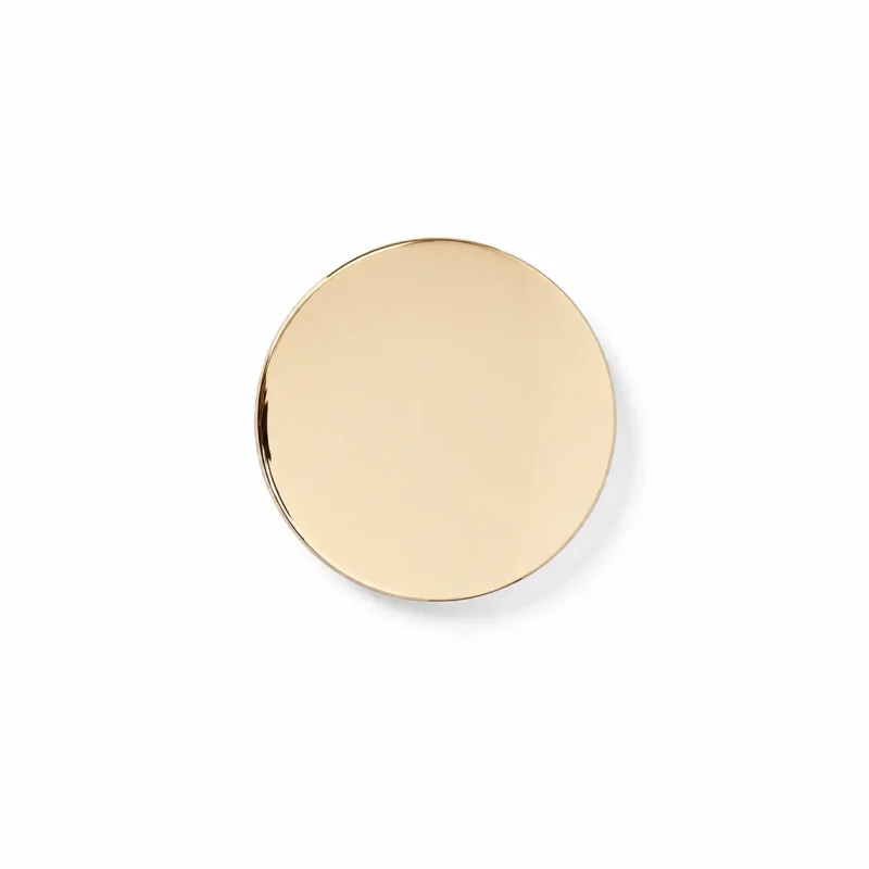 6.5 oz Steel Candle Lid, Gold