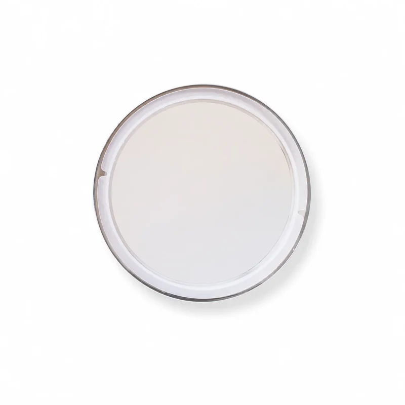 6.5 oz Steel Candle Lid, Silver