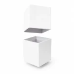 6.5 oz Luxury Candle Box, White 3 6.5 oz Luxury Candle Box, White