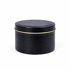 8 oz Candle Tins, Black