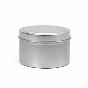8 oz Candle Tins, Silver