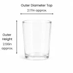3 oz Candle Glass, Clear - Pack of 6 4 3 oz Candle Glass, Clear
