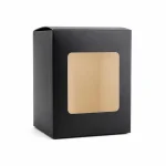 10 oz Candle Box With Window, Black - Pack Of 6 2 10 oz Candle Box With Window, Black