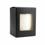 10 oz Candle Box With Window, Black - Pack Of 6 4 10 oz Candle Box With Window, Black