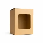 10 oz Candle Box With Window, Kraft - Pack Of 6 2 10 oz Candle Box With Window, Kraft