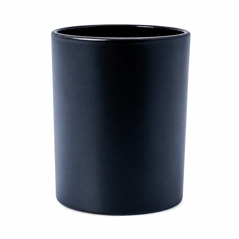 6.5 oz Candle Glass, Matte Black