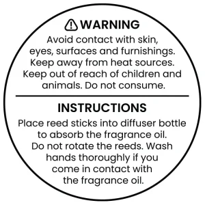 Reed Diffuser Safety Labels