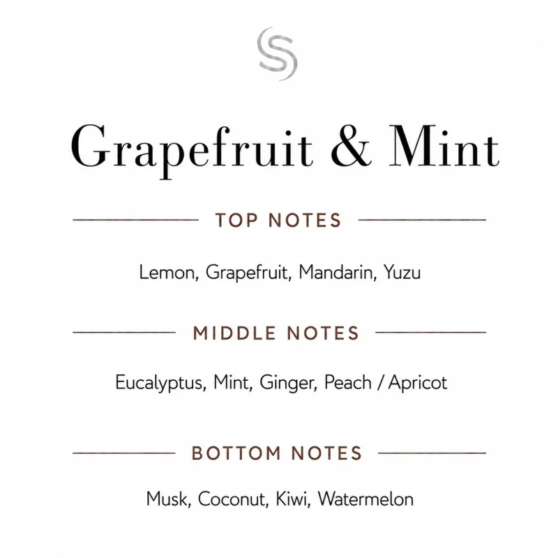 Grapefruit & Mint Fragrance Oil Notes
