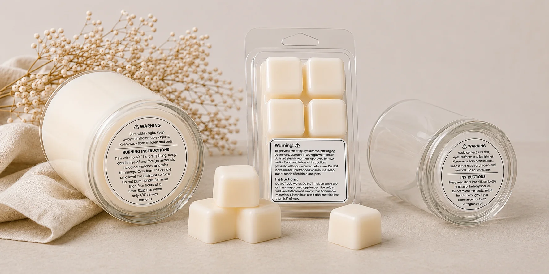 The Essential Guide to Candle, Wax Melt, and Reed Diffuser Labeling Requirements 2 Labeling Requirements