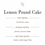 Lemon Pound Cake Fragrance Oil Notes
